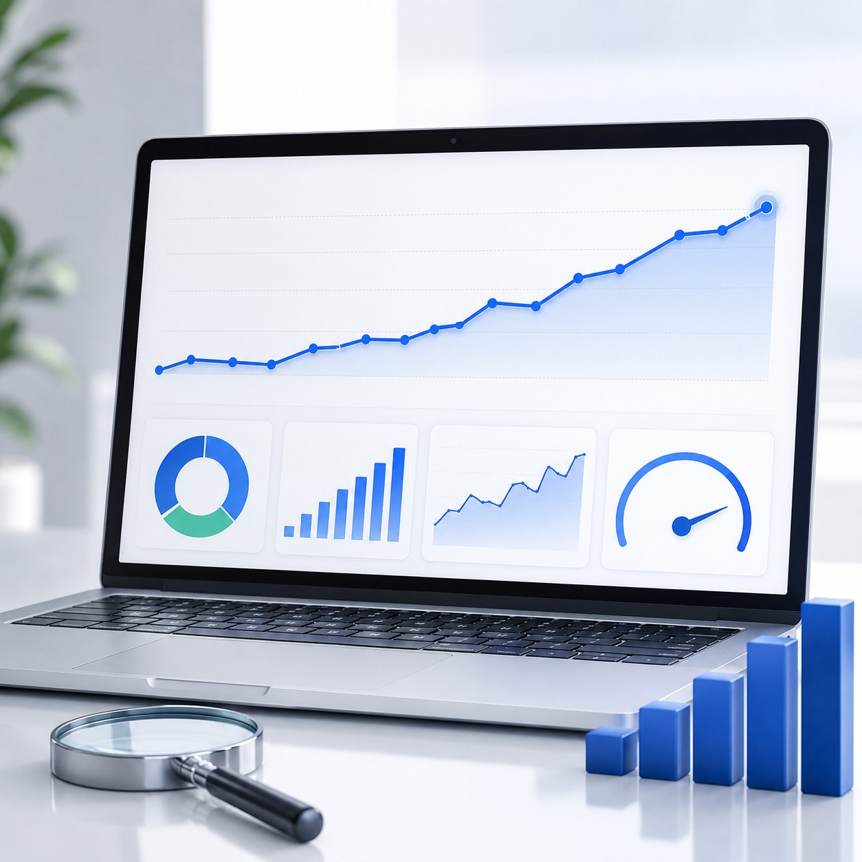 Analytics dashboard showing measurable organic growth