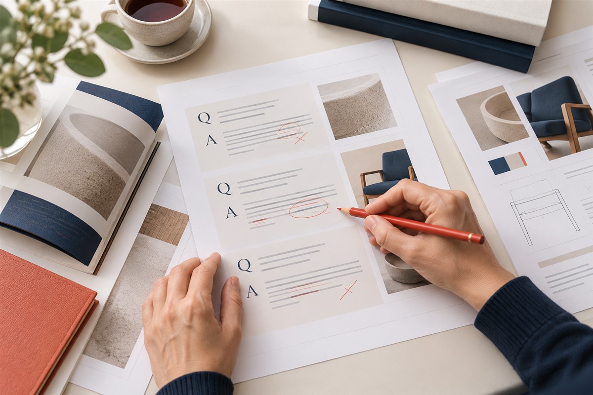 Source documents being reviewed for clear and accurate content