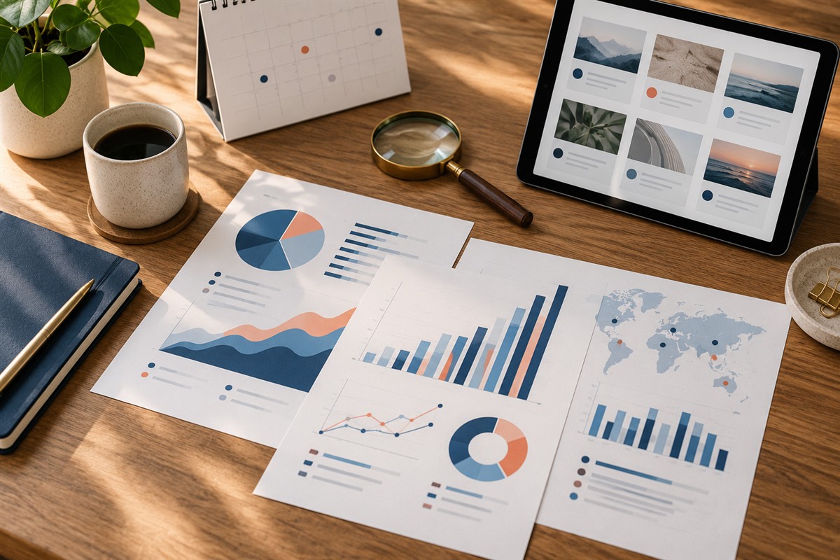 Reporting materials for recurring visibility assessments