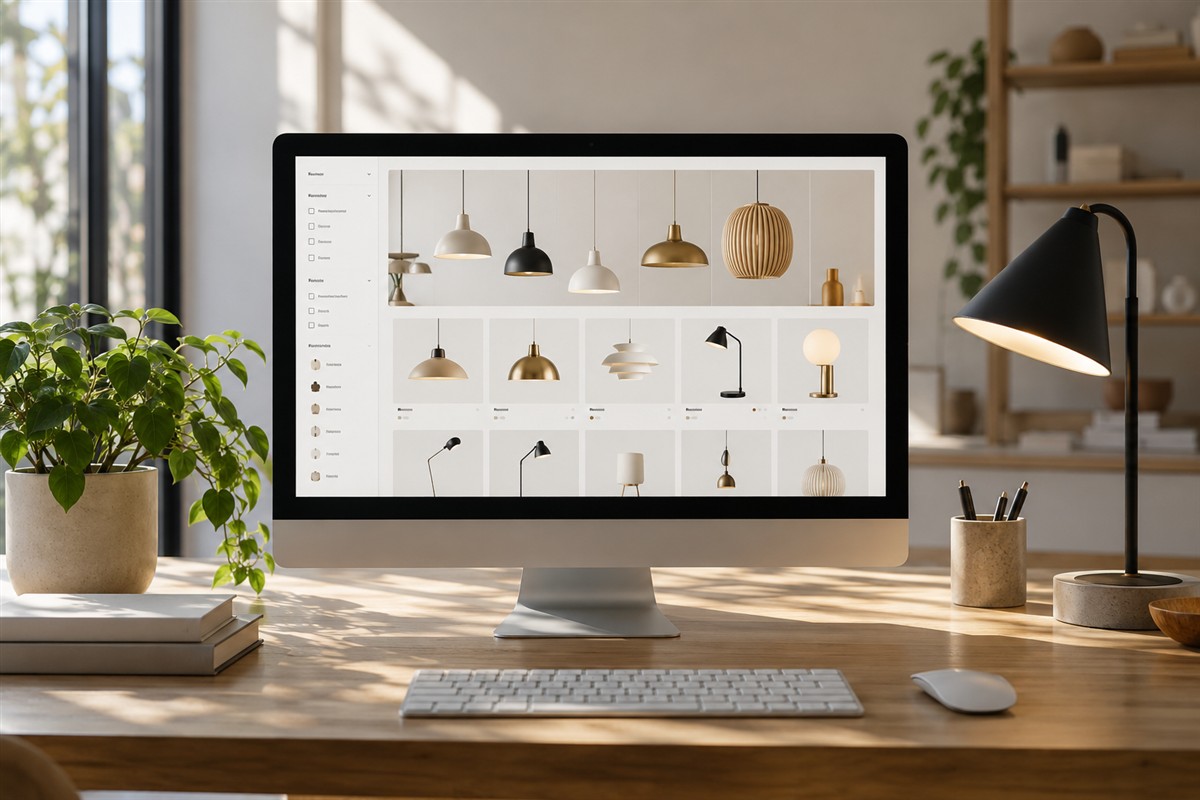 Lighting product catalogue with useful filters and product information