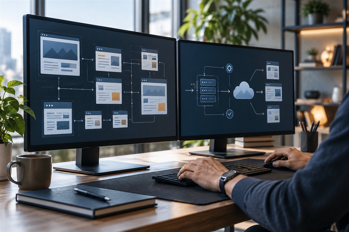 Technical workspace for planning a website migration